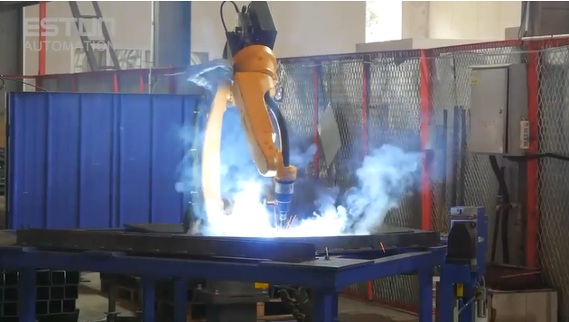 Robotic system setup and fiber welding Integration